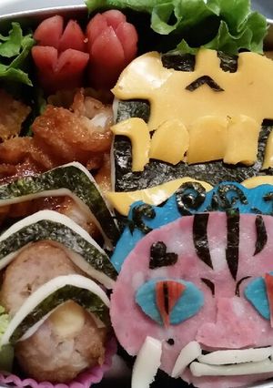 妖怪ウォッチ 鬼くももん キャラ弁-レシピのメイン写真