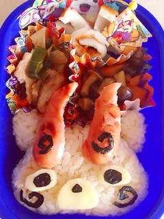キャラ弁☆コマじろう弁当(妖怪ウォッチ)-レシピのメイン写真