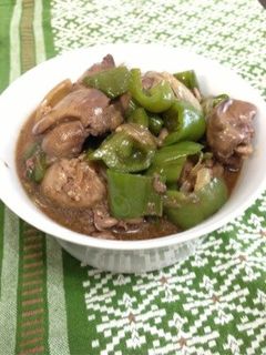 鶏レバとピーマンのオイスター煮-レシピのメイン写真