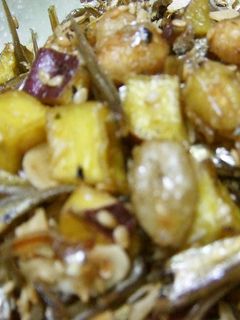●食べる小魚で大豆とさつまいもの揚げ煮♪-レシピのメイン写真