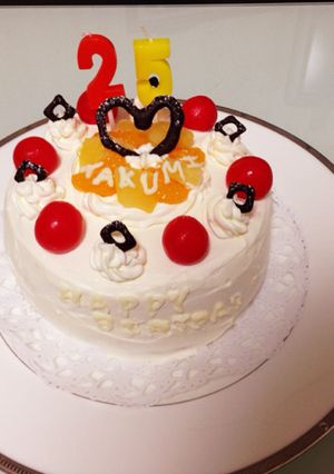 簡単　誕生日ケーキ-レシピのメイン写真