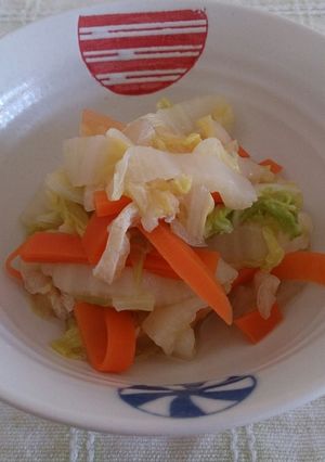 レンジで簡単に♪白菜の鶏ガラ煮浸し-レシピのメイン写真