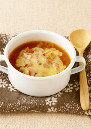 簡単美味・とろとろチーズのトマトスープ-レシピのメイン写真