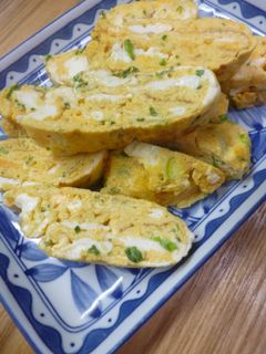 めんつゆで・ねぎ入り卵焼き-レシピのメイン写真