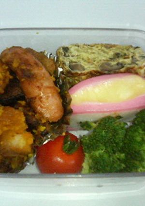 お弁当☆かぼちゃと豚肉のオイスター炒め-レシピのメイン写真