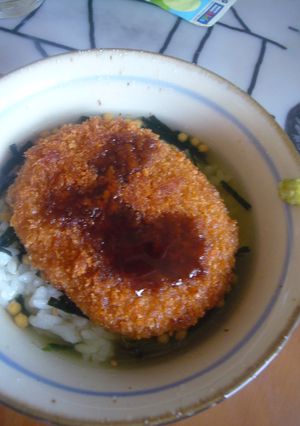 あなどらないで♪コロッケ茶漬け-レシピのメイン写真