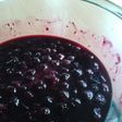 ブルーベリーの黒酢ソース
