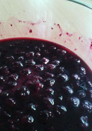 ブルーベリーの黒酢ソース-レシピのメイン写真