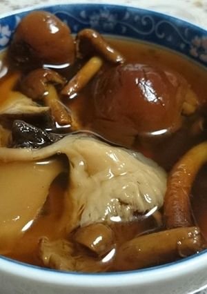 クリタケ他きのこ3種の贅沢旨煮-レシピのメイン写真