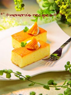 HMで簡単ふわふわ♡南瓜のカステラケーキ-レシピのメイン写真