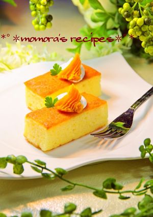 HMで簡単ふわふわ♡南瓜のカステラケーキ-レシピのメイン写真
