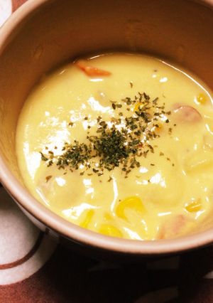 コーンクリーム缶でコーンクリームスープ-レシピのメイン写真