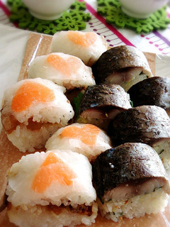 私の炙り焼きしめさば&しいたけしぐれ寿司-レシピのメイン写真