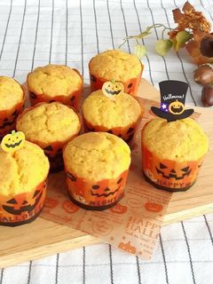 ハロウィン☆かぼちゃマフィン-レシピのメイン写真