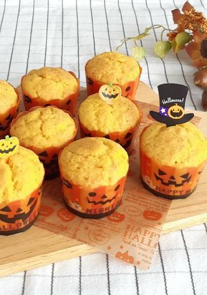 ハロウィン☆かぼちゃマフィン-レシピのメイン写真