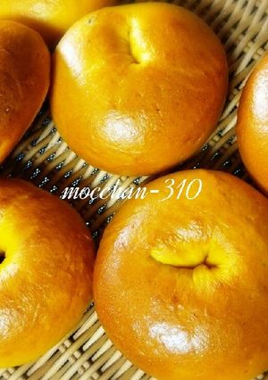 豆乳かぼちゃベーグル＊ほっこりあまい♪-レシピのメイン写真
