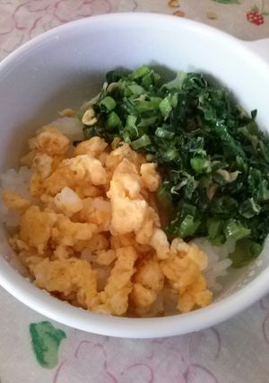 卵と小松菜の二色丼-レシピのメイン写真