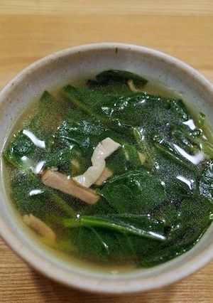 簡単☆ホウレン草たっぷりスープ-レシピのメイン写真