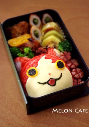 簡単ジバニャンのキャラ弁当☆妖怪ウォッチ-レシピのメイン写真