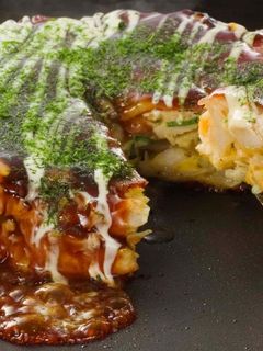 ホットプレートで作るおいしいお好み焼き！-レシピのメイン写真
