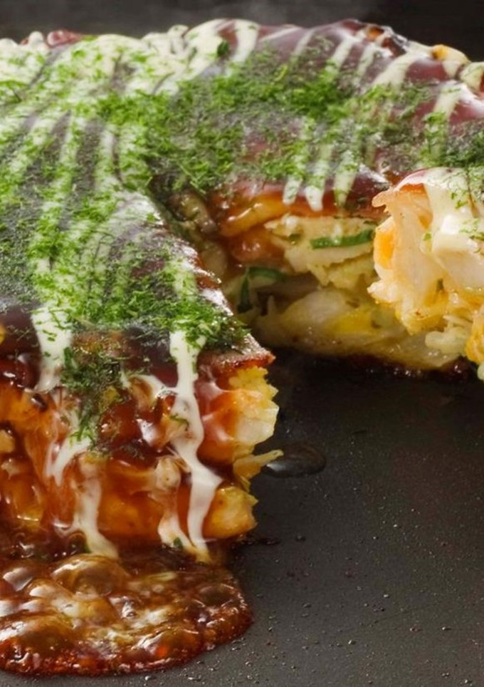 ホットプレートで作るおいしいお好み焼き！-レシピのメイン写真