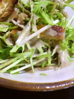 水菜と油揚げのサラダ -レシピのメイン写真
