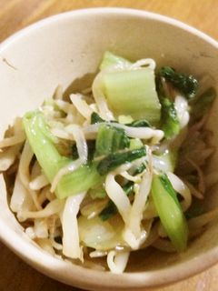 簡単中華風!青梗菜ともやしのナムル-レシピのメイン写真