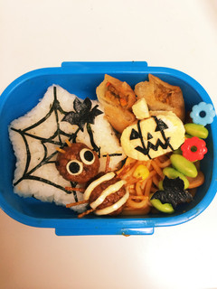 ハロウィン弁当☆くも☆-レシピのメイン写真