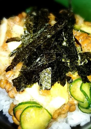 ちゃちゃっと朝ごはん☆朝はやっぱ米！(笑-レシピのメイン写真
