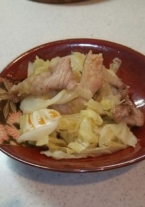 レンジで♪豚とキャベツのバター蒸し-レシピのメイン写真