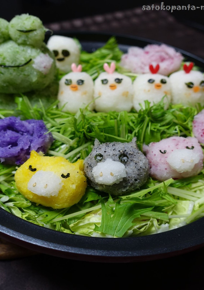 大根おろしアート♪ぶたまんちゃん♪鍋♪-レシピのメイン写真