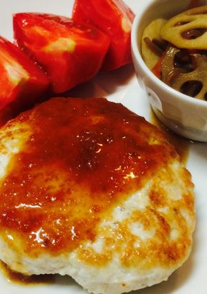 ヘルシー&高タンパクれんこんハンバーグ-レシピのメイン写真