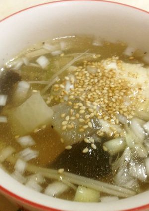 ダシダで大根とキノコのスープ(^-^)/-レシピのメイン写真