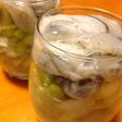 レモンが効いた♡生牡蠣とセロリの重ね前菜