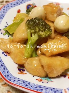 鶏肉とうずら卵のオイスターソース炒め-レシピのメイン写真