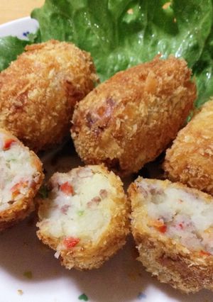 お弁当に!夕食に!!簡単カラフルコロッケ-レシピのメイン写真