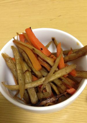 ごぼうとにんじんのきんぴら-レシピのメイン写真