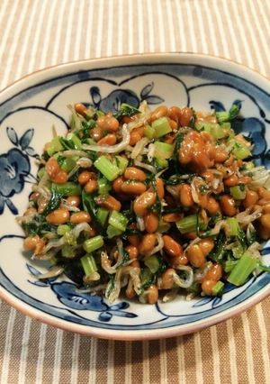 ご飯のお供！大根の葉×納豆×じゃこ炒め♪-レシピのメイン写真