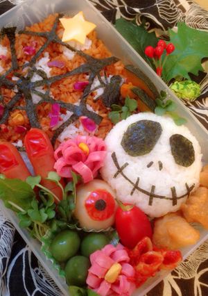 指入り♡ハロウィンなお弁当 *キャラ弁-レシピのメイン写真
