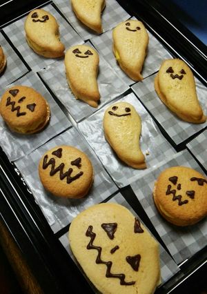 ハロウィン★かぼちゃクリームサンド-レシピのメイン写真