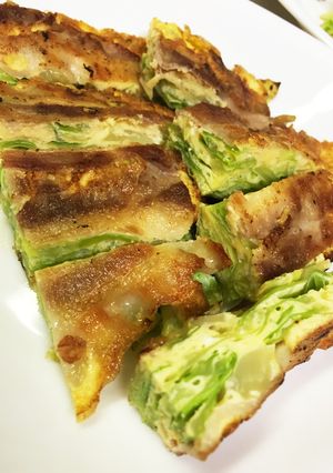 超簡単！豚バラで♪キャベ玉焼き〜〜♡-レシピのメイン写真