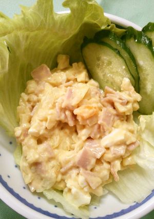 ランチ パンにも ハム入り 玉子サラダ♡-レシピのメイン写真