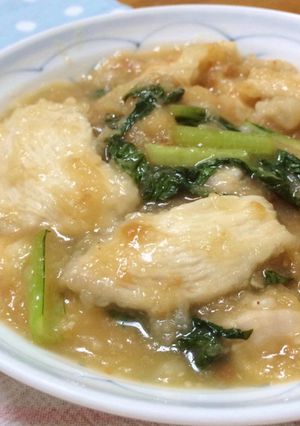 風邪ひきに◎鶏胸肉の梅おろし煮-レシピのメイン写真