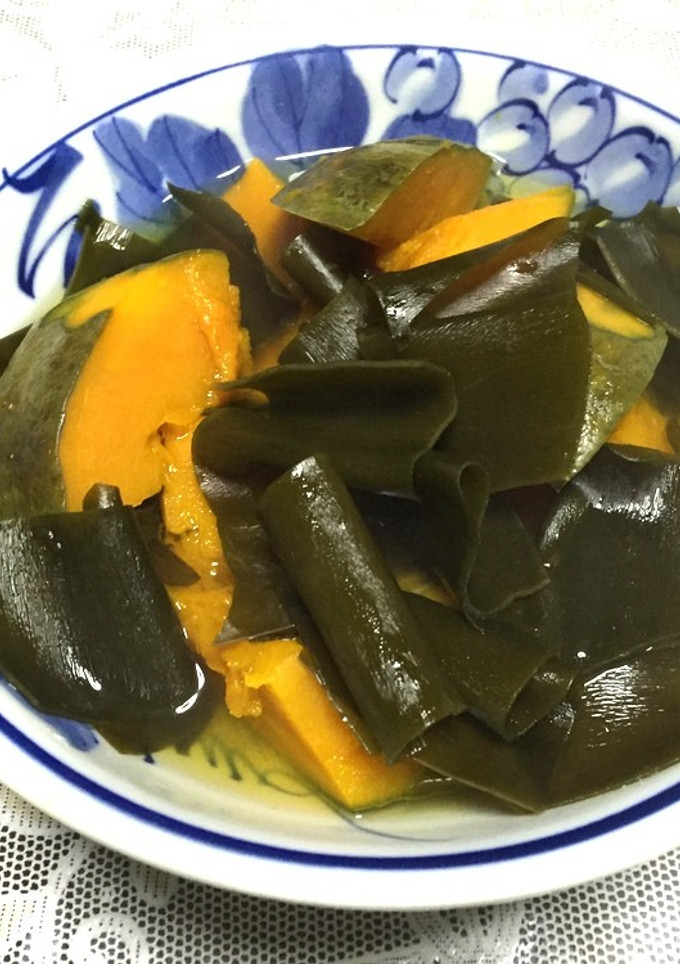 意外?☆かぼちゃと早煮え昆布の煮物-レシピのメイン写真