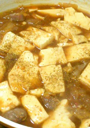麻婆豆腐風、ズリ豆腐シチュー-レシピのメイン写真