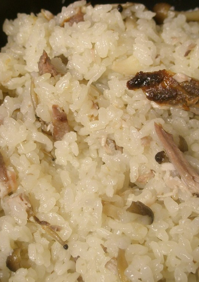 鰤あらとシメジの洋風炊き込み御飯-レシピのメイン写真