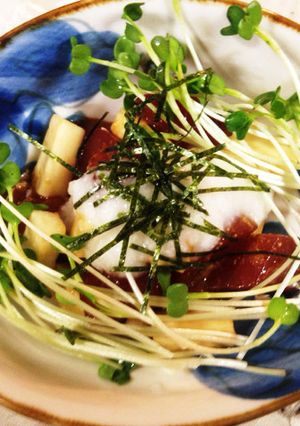 二つの食感！マグロの山かけわさび醤油和え-レシピのメイン写真