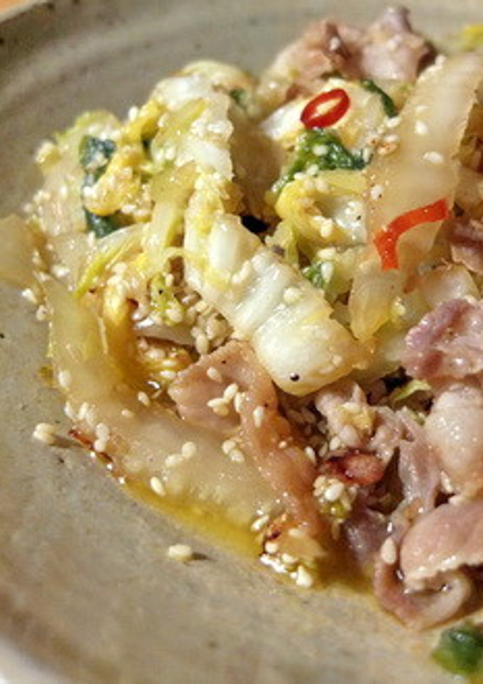 豚肉と白菜の古漬け炒め-レシピのメイン写真