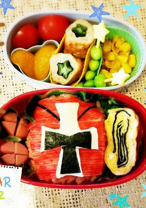 キャラ弁 ☆ニンニンジャー☆-レシピのメイン写真