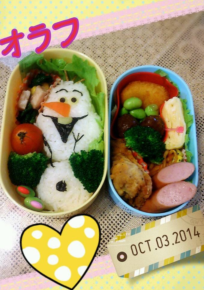 キャラ弁オラフ】キャラ弁☆アナ雪☆オラフとスノーギース☆ by zun−